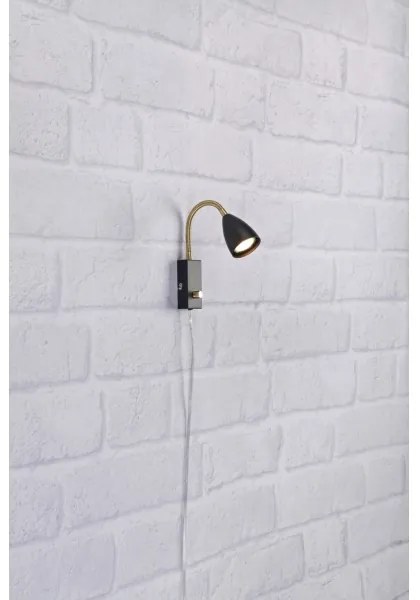 Markslöjd 106589 - Stmievateľné nástenné svietidlo CIRO 1xGU10/7W/230V čierna