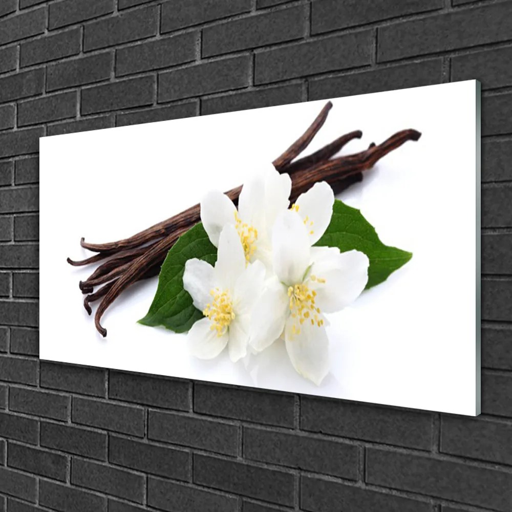 Skleneny obraz Tyčinka vanilky do kuchyne 125x50 cm