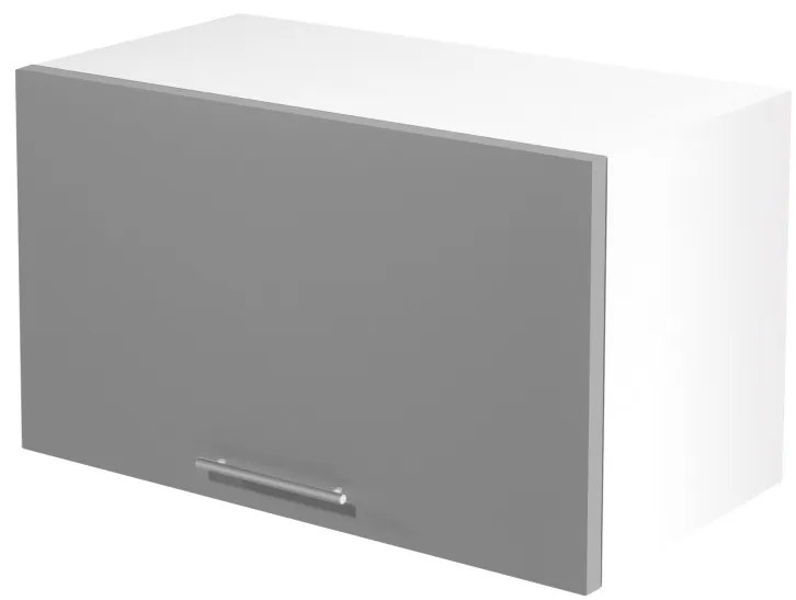 Závesná kuchynská skrinka VITO - 50x36x30 cm - šedá lesklá