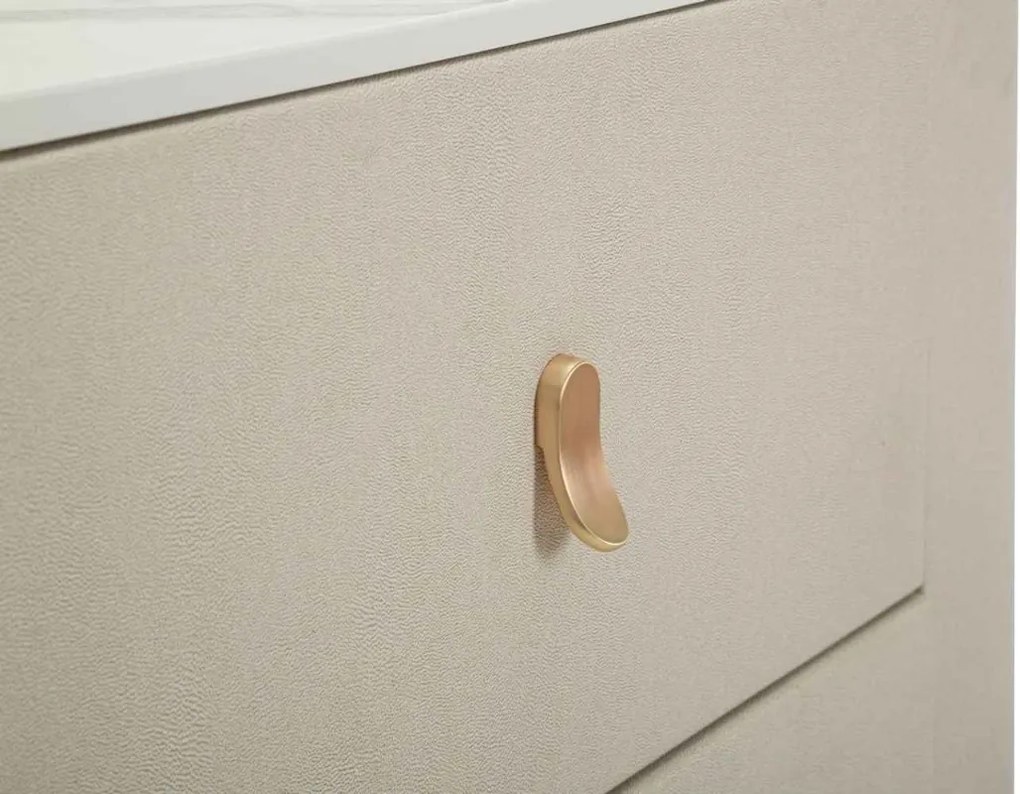 Dizajnová komoda Ondelette 140 cm krémová