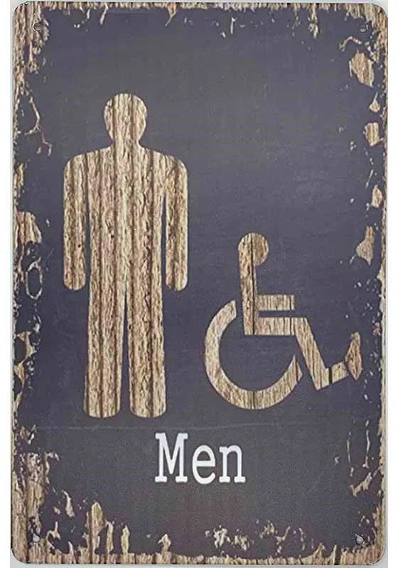 Ceduľa Toilet Men