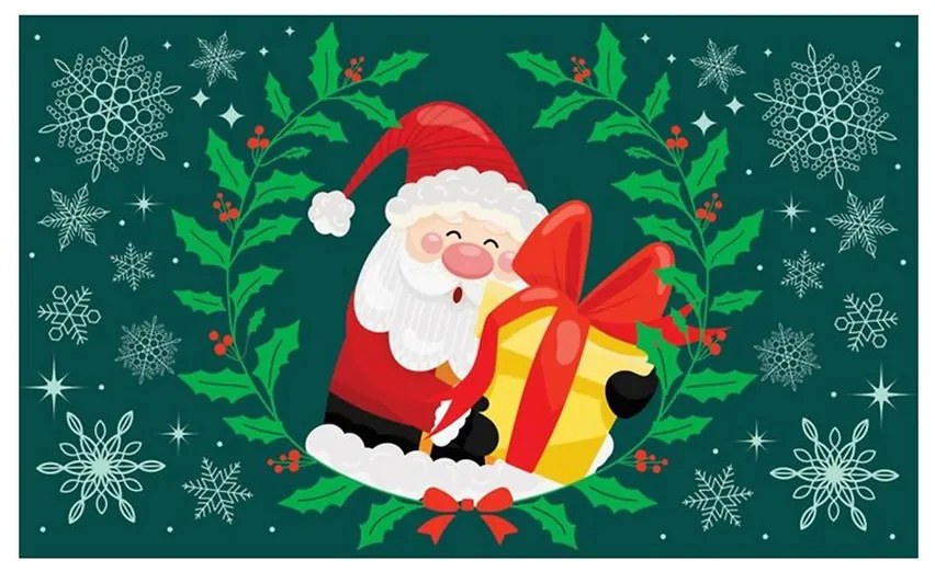 Vianočná rohož 40x60 cm K-601-1 Svätý Mikuláš