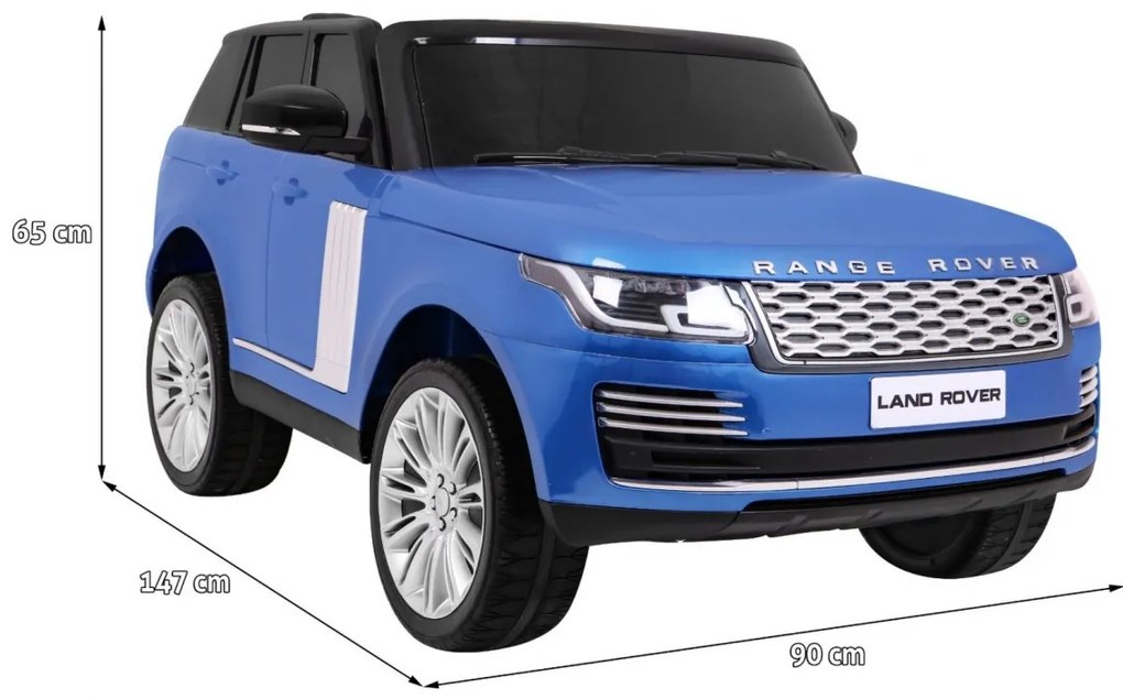 RAMIZ : ELEKTRICKÉ AUTÍČKO RANGE ROVER HSE  - DVOJMIESTNE - LAKOVANÉ - ČIERNE - 4 x 45W - 2 x 12V/7Ah  - 2023