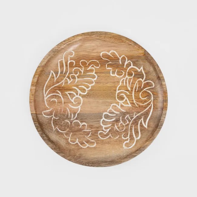 Dekoračný tanier FLOAR drevený 727702