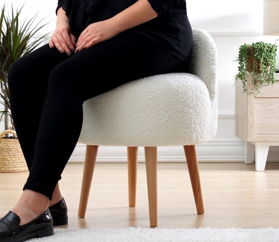 Taburet RUFMEE biely