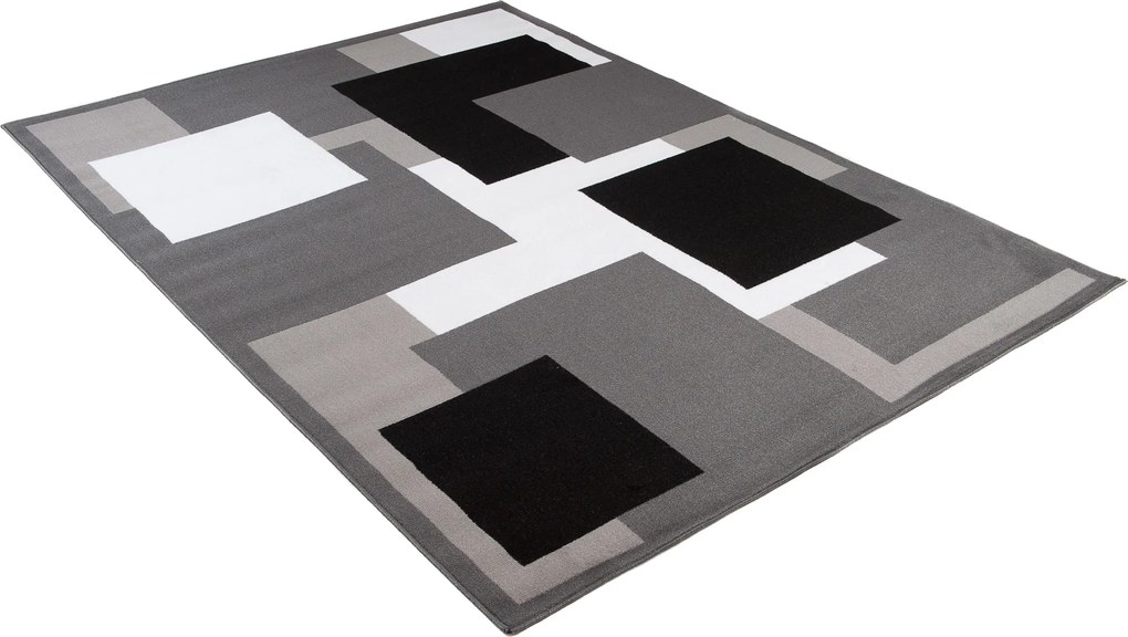 TA Koberec T968A DARK GRAY CHEAP PP CRM Sivý Obdĺžnikový Rozmer: 80x150 cm