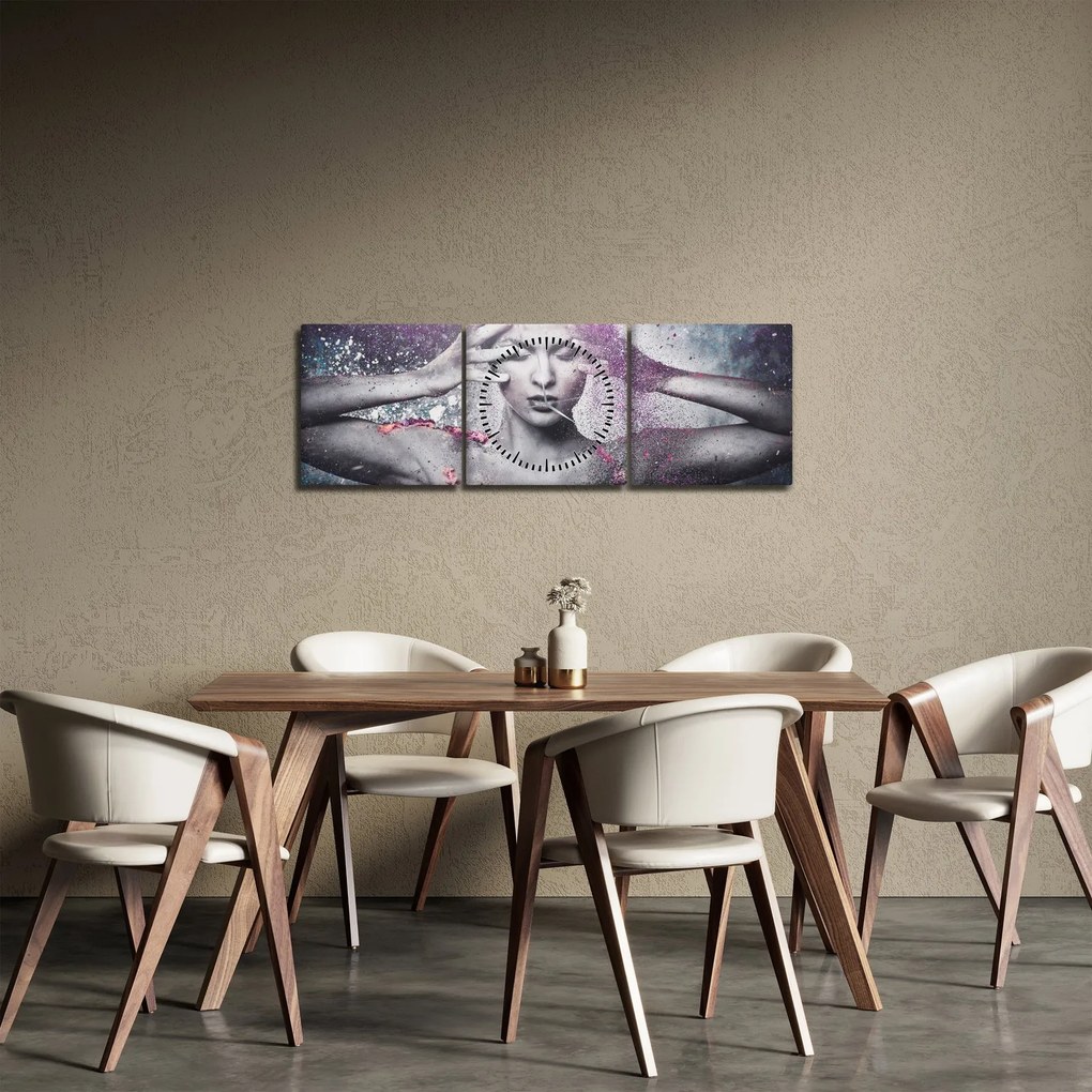 Obraz - Energia (s hodinami) (90x30 cm)