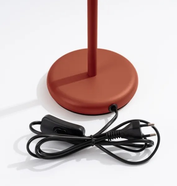 Sollux SL.1643 - Stolná lampa KARBON 1xGU10/10W/230V červená