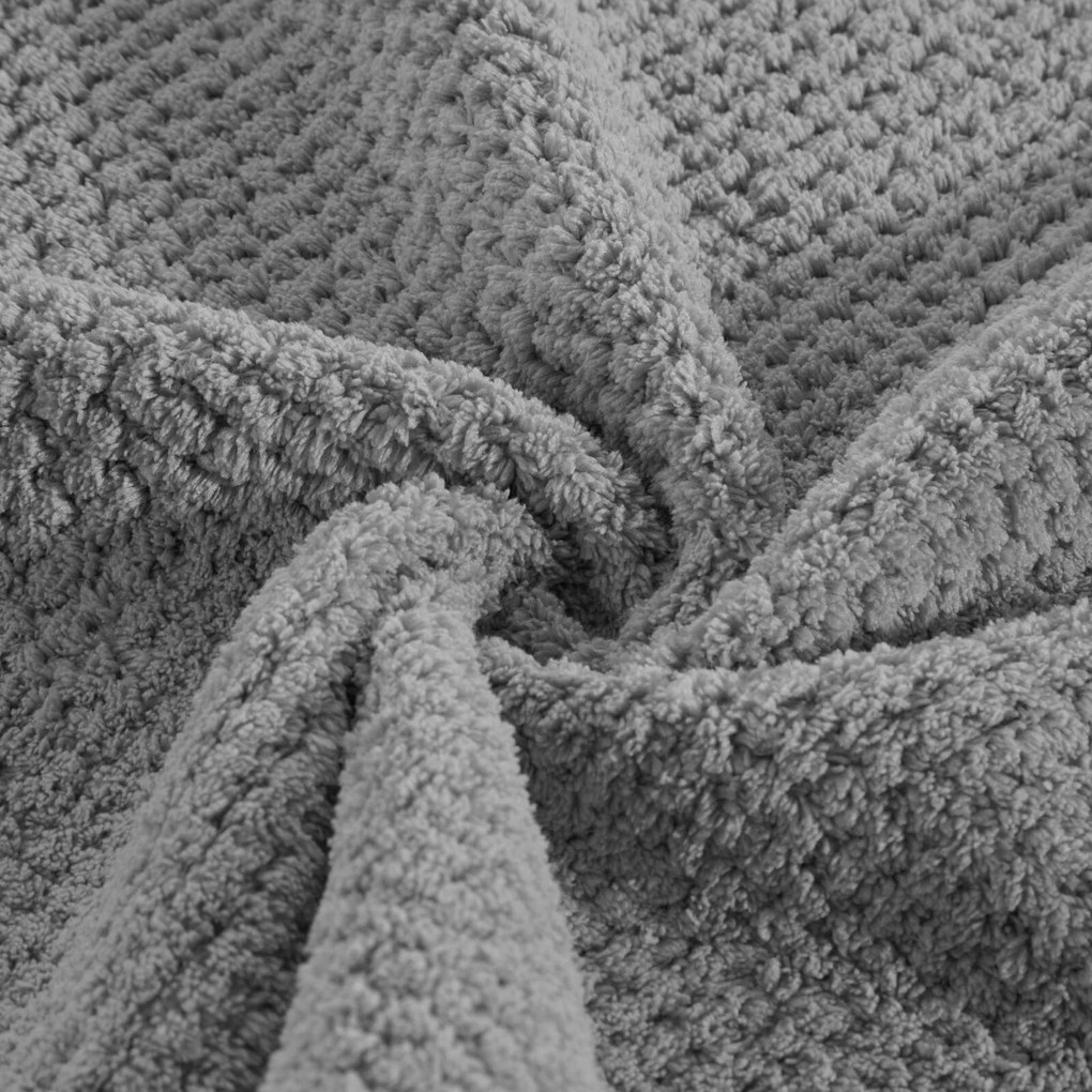 RÝCHLOSCHNÚCI UTERÁK Z MIKROVLÁKNA ZOE1 70X140 CM STRIEBORNÁ