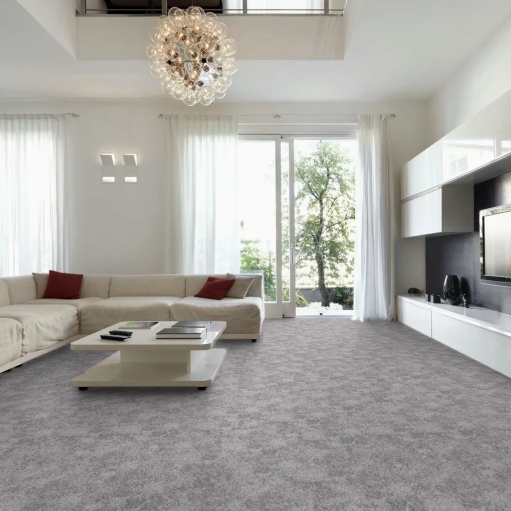 AKCIA: 150x170 cm Koberec metráž Serenade 915, šíře, šedá, filc, obývacia izba, ITC