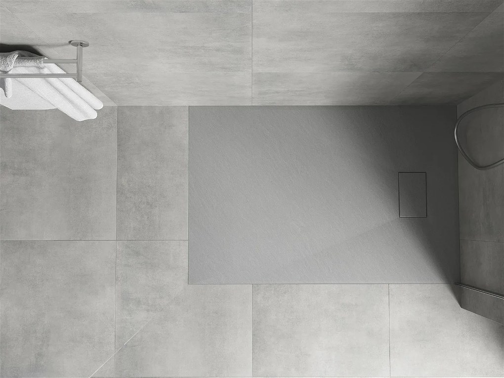 Mexen Hugo, SMC obdĺžniková sprchová vanička 110 x 70 cm, šedá, 42617011