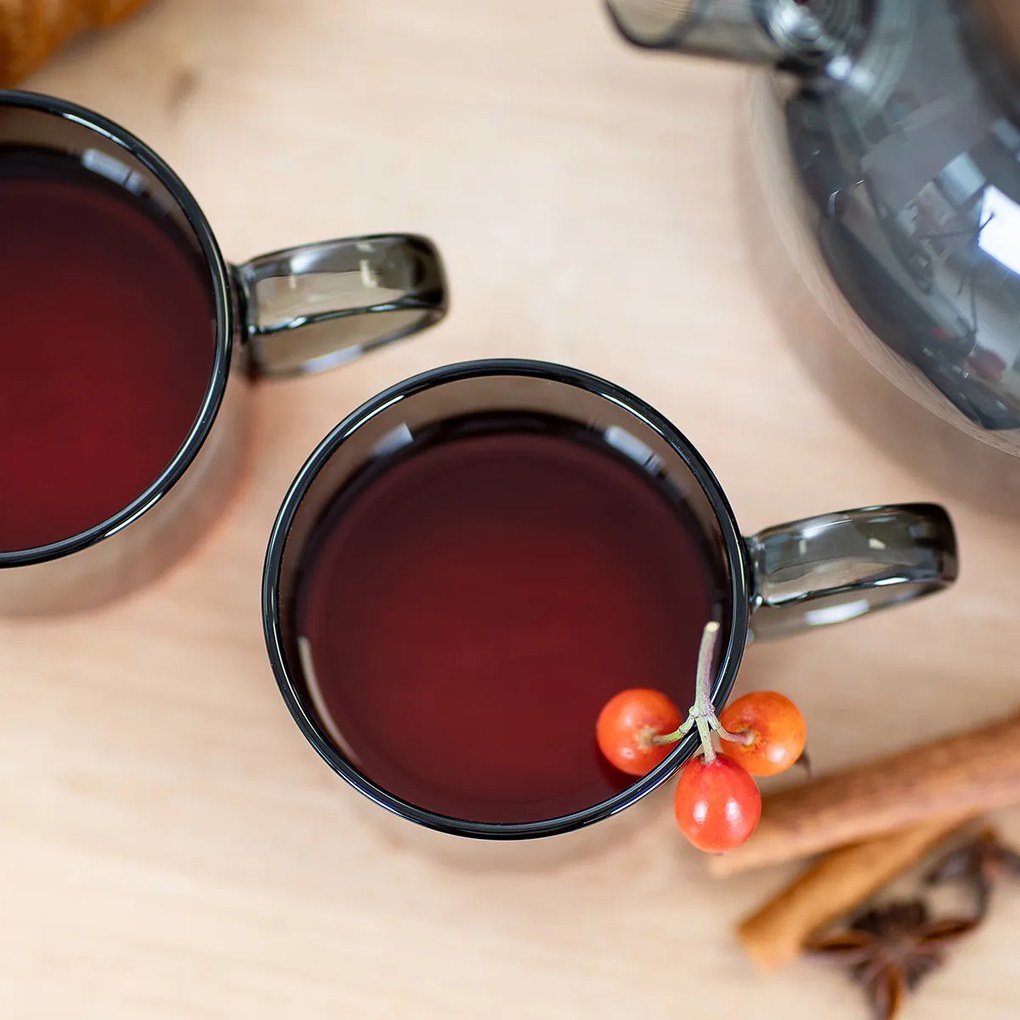 4Home Súprava sklenených hrnčekov Haze 250 ml, 2 ks