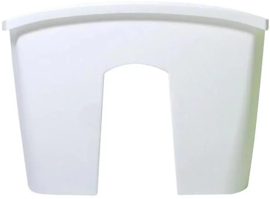 Kvetináč na zábradlie Crown  DCRO240 19511 S449 biely