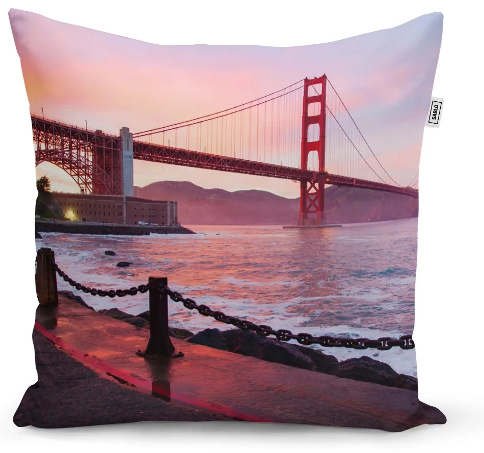 Sablio Vankúš Golden Gate - 50x50 cm
