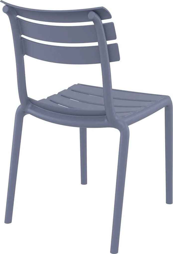 HELEN záhradná stolička bez podrúčok dark grey