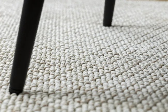 Metrážny koberec CASABLANCA LOOP biely / béžový