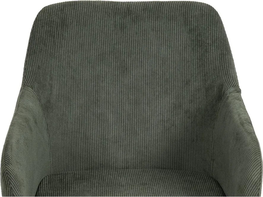 Zelené čalúnené jedálenské kreslo Lunio – Bonami Essentials