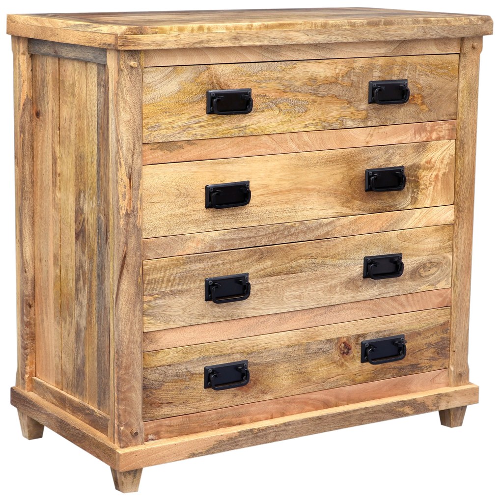 furniture-nabytek.cz - Zásuvková komoda z masívneho dreva mango 90x45x90
