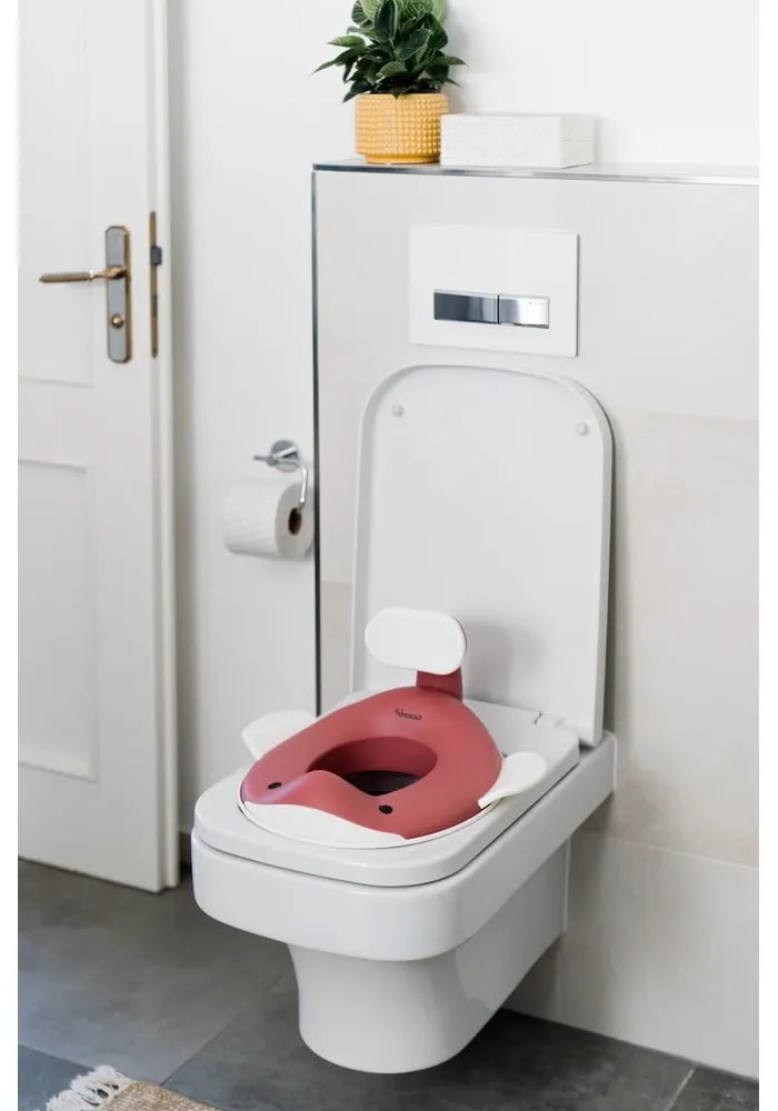 Tmavoružové detské WC sedadlo Dusty pink – Kindsgut