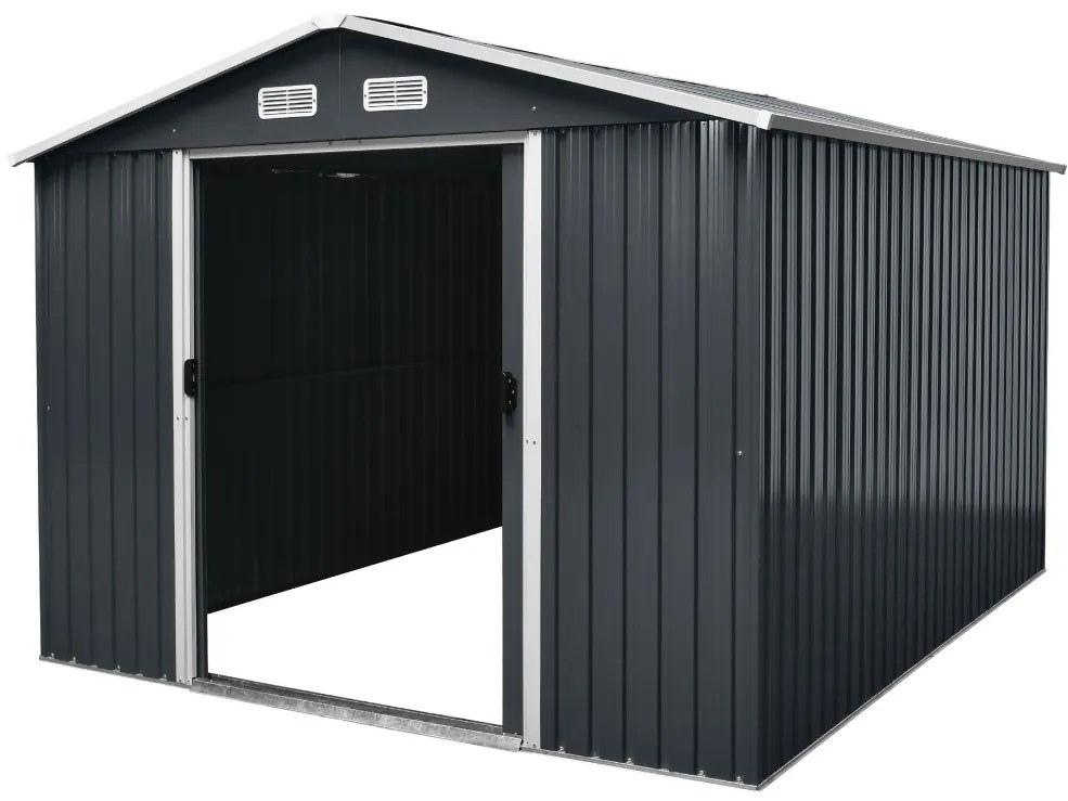 Záhradný domček BestBerg ZDB-9A / 9 m² / 279 x 324 x 211 cm / šedá