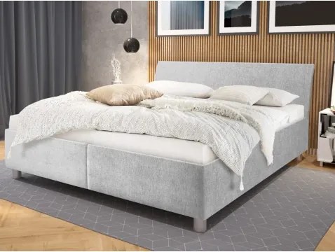 Posteľ Bali 180x200 cm, svetlosivá látka%