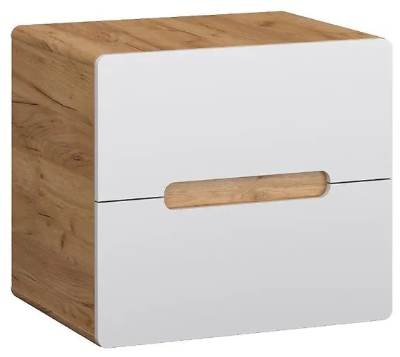 Skrinka Bronx 60 (doska) dub craft-biely