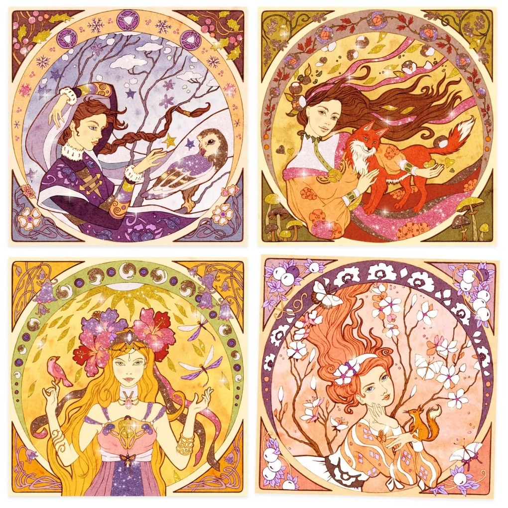 Kreatívna hra - Alfons Mucha - Krásne ženy