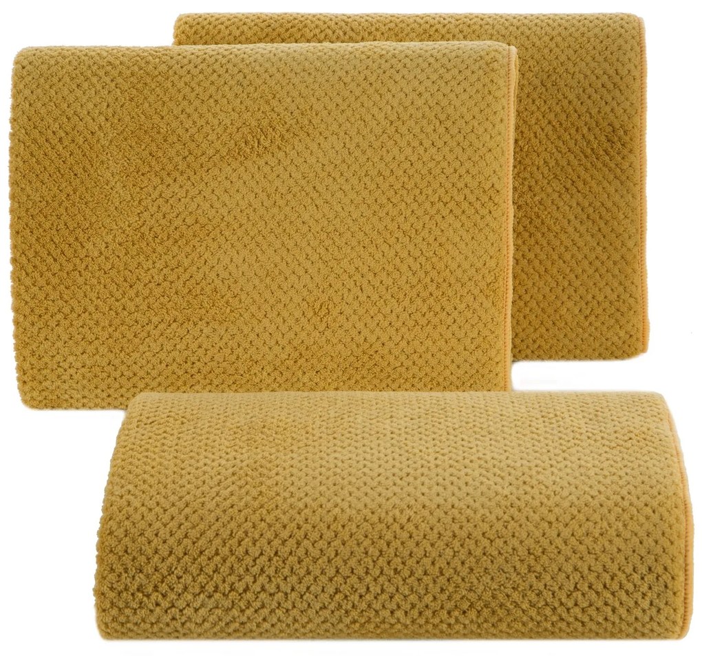 RÝCHLOSCHNÚCI UTERÁK Z MIKROVLÁKNA ZOE1 SADA 6KS 50X90 CM HORČICOVÁ