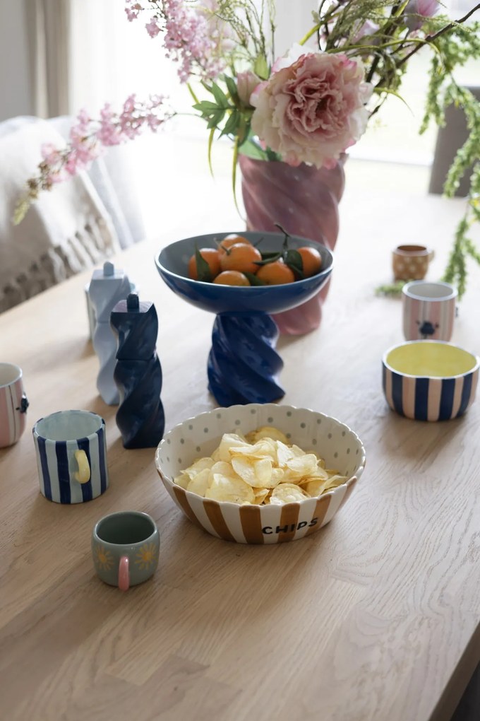 Bloomingville Mlynček na soľ a korenie Riley Blue – set 2 ks