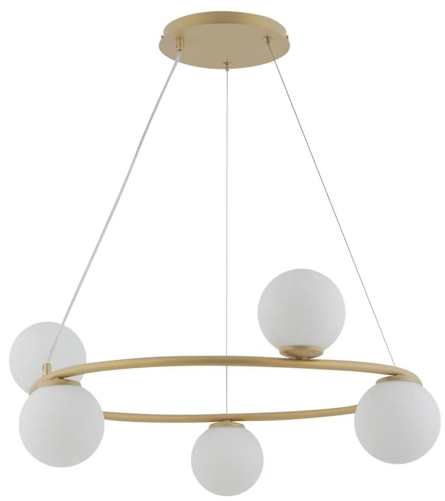 Luster na lanku GAMA 5xG9/12W/230V zlatá