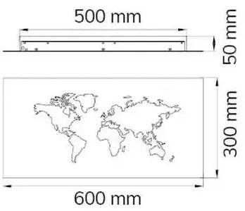 Wofi 4556.01.50.9600 - LED Nástenné dekoračné svietidlo LINDA LED/26W/230V 3000K