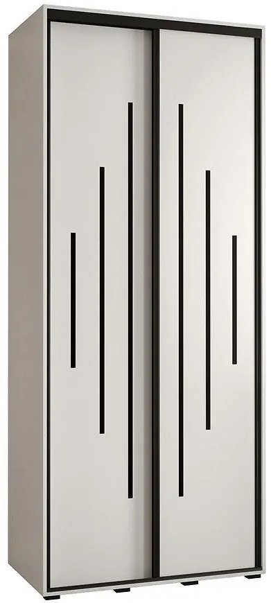 Skriňa 45 Canaris 12 100 biela/čierna