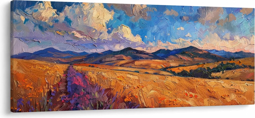 Obraz - Olejomaľba krajiny (120x50 cm)