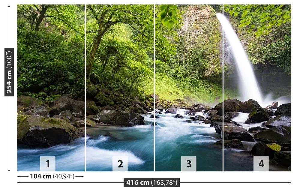 Fototapeta Vliesová Vodopád kostarika 250x104 cm