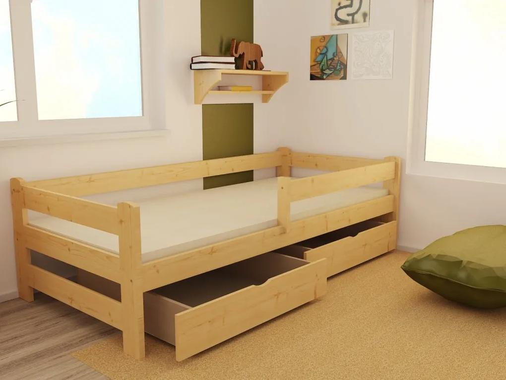 MAXMAX Detská posteľ z masívu 200x90cm bez šuplíku - DP019