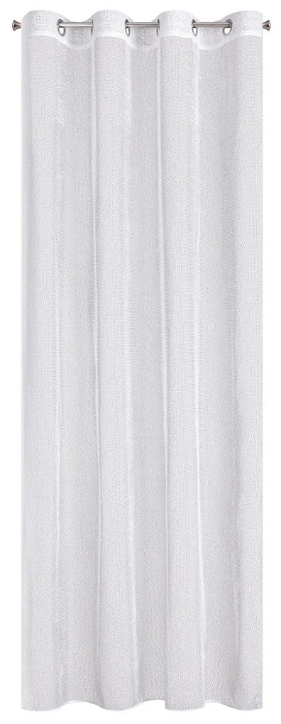 ZÁCLONA NA KRÚŽKOCH MAJA 140X260 CM BIELA