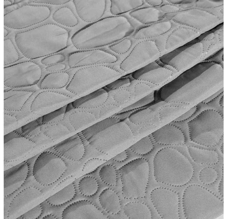 Svetlosivý prehoz na posteľ STONE Rozmer: 170 x 210 cm