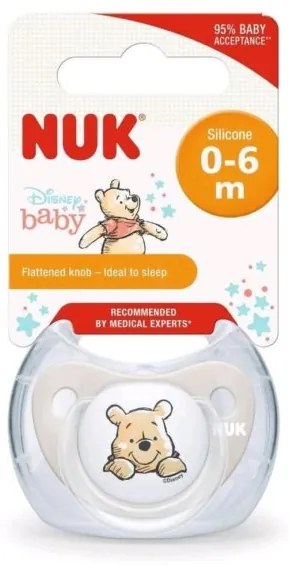 NUK Cumlík Trendline NUK Disney Medvedík Pú 0-6m Box ružový