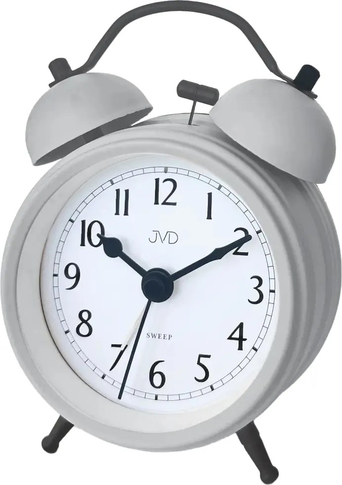 Analógový retro budík JVD SRP2218.3 s mechanickým zvonením, 13 cm