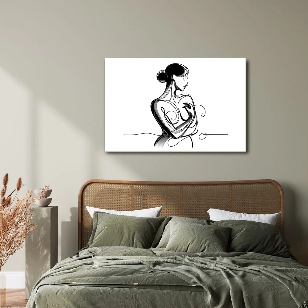 Obraz ženské telo v umeleckých líniách