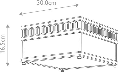 Elstead HOLBORN-F-BB - Vonkajšie svietidlo HOLBORN 2xE27/60W/230V IP44 zlaté