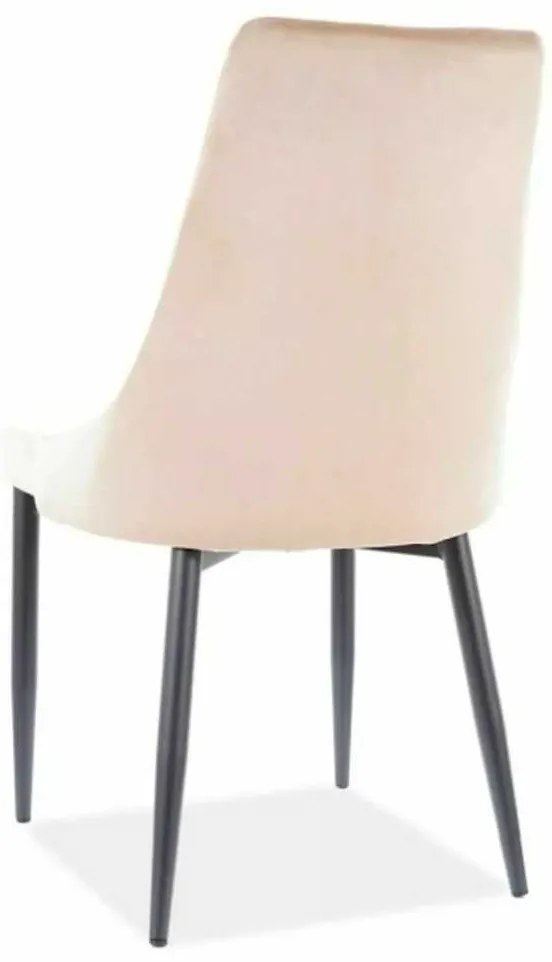 Jedálenská stolička Trix B Velvet, béžová