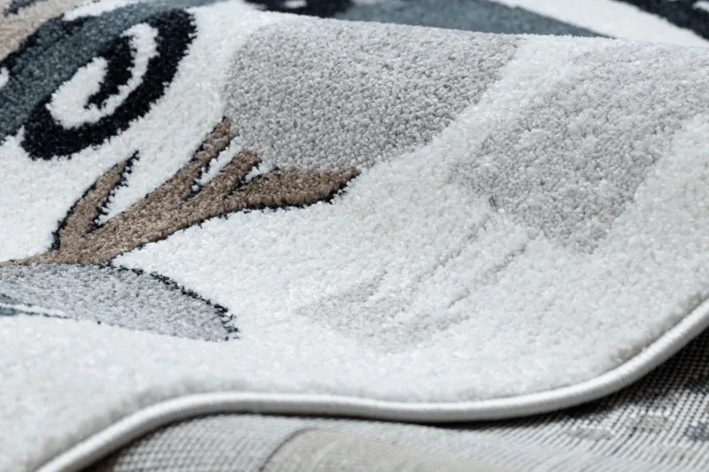 Dywany Łuszczów, Detský kusový koberec Fun Route Street animals cream, 160x220, béžová, detská izba