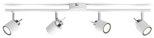 Philips - Bodové svietidlo MERANTI 4xGU10/35W/230V biela