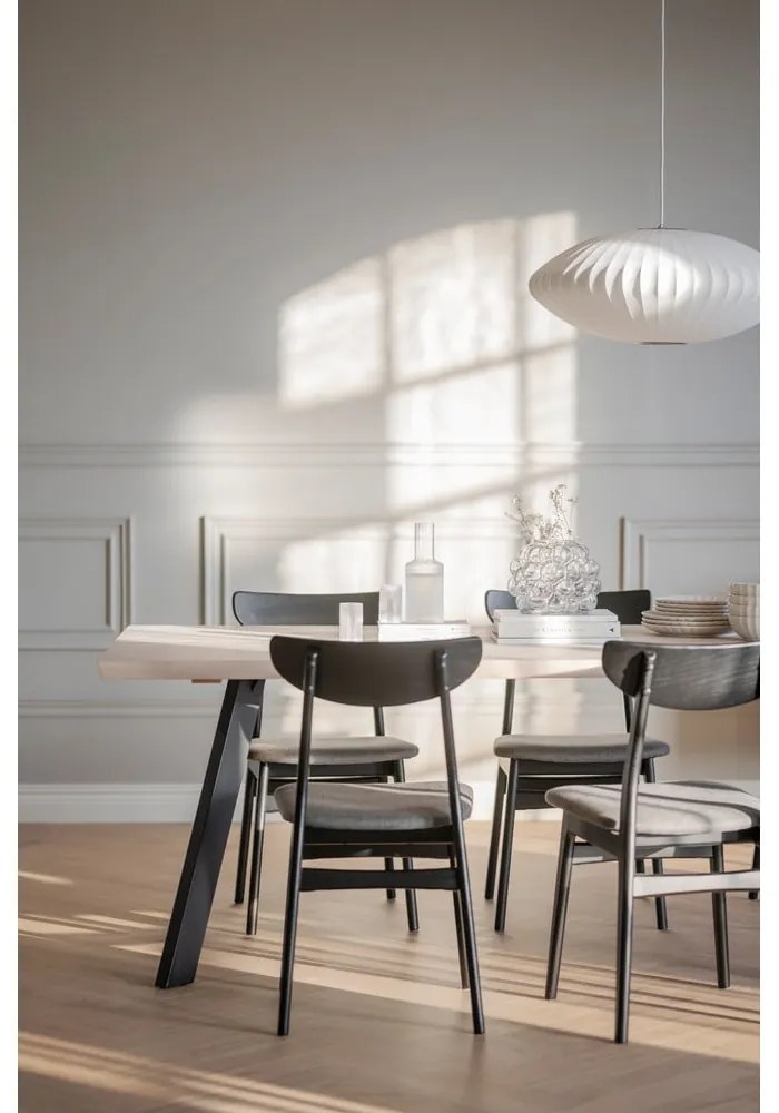 Čierne jedálenské stoličky v súprave 2 ks Rodham - Rowico