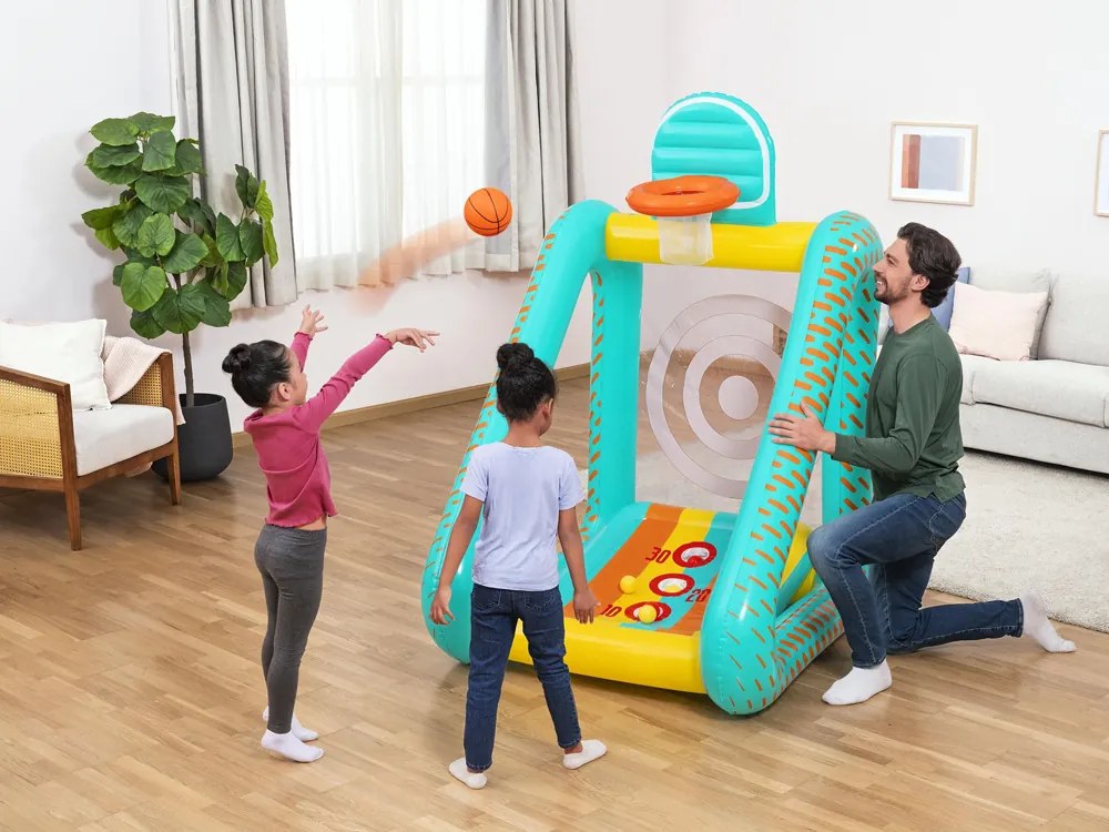 Bestway 3v1 záhradná hra basketbal + futbal + bránka 127x109x178cm 52813