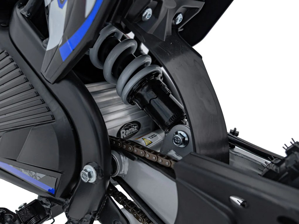 Elektrický detský PIT BIKE s batériovým motorom - modrý