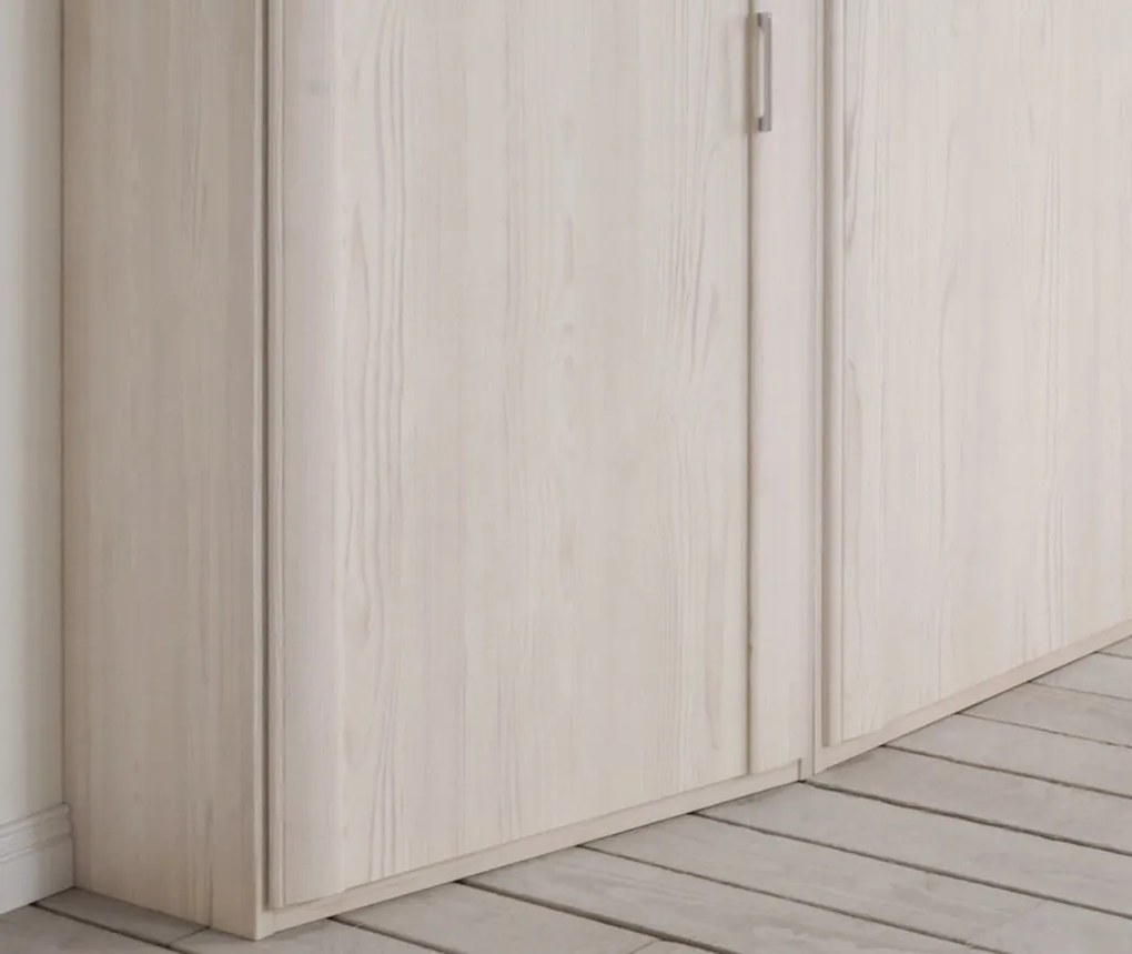 Skosená skriňa Luxor 47 cm, polárny smrekovec, ľavá