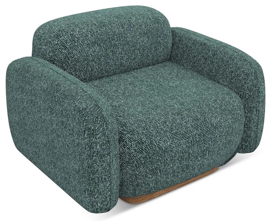 Tyrkysovomodré kreslo Ailani – Makamii