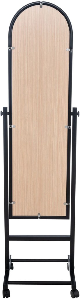 Stojace zrkadlo Evoir - 151x39x39 cm - Čierna